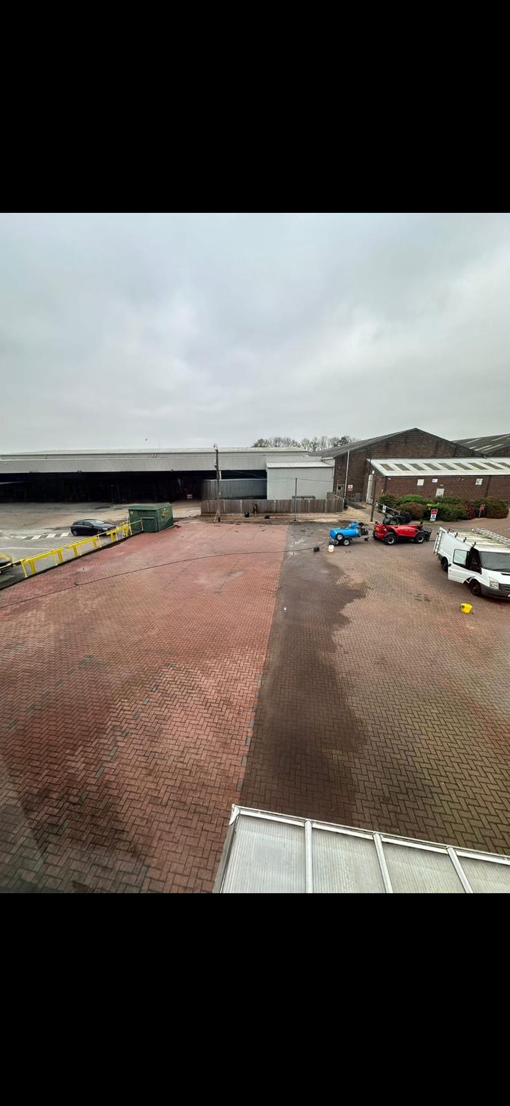 Completed a car park cleaning task, eliminating accumulated oil and grime with high-pressure jet washers restoring car park surface.